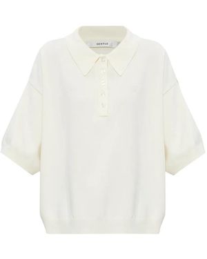 Gestuz Gztalla Buttoned Polo Shirt - White