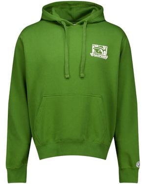 BBCICECREAM Graphic-Print Hoodie - Green
