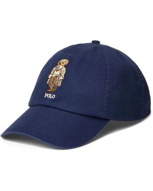 Polo Ralph Lauren Cappello Da Baseball Con Ricamo Polo Pony - Blu