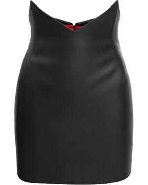 Lika V-Neck Mini Skirt - Black