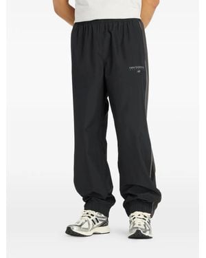 New Balance Logo-Detail Track Trousers - Black