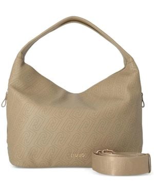 Liu Jo Patterned Shoulder Bag - Natural