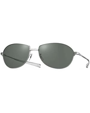 Eyevan 7285 Alps Pilot-Frame Sunglasses - Metallic