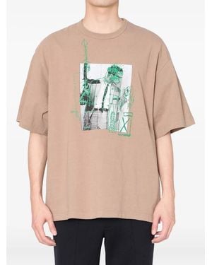Kolor Graphic-Print T-Shirt - Natural