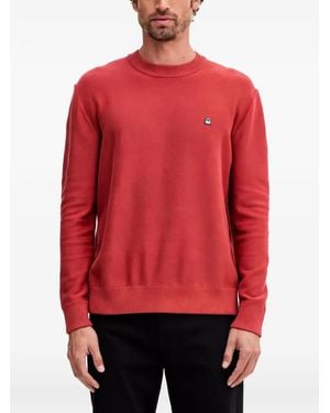 Benetton Long-Sleeved Logo-Embroidered Sweatshirt