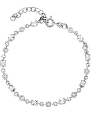 V Jewellery Bracelet Serti De Cristaux Lyla - Blanc