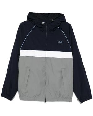 DUNST Hooded Colorblock Windbreaker - Blue