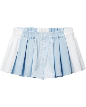 Alexander Wang Pleated Boxer Short Clothing - Blue