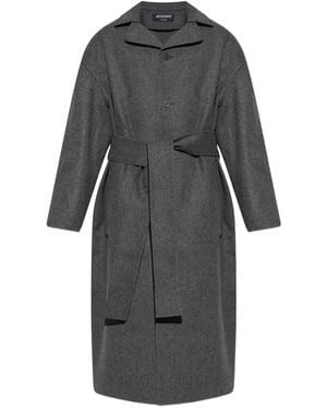 Jacquemus Citta Mantel mit Gürtel - Grau