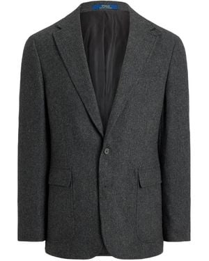 Polo Ralph Lauren Polo Modern-Fit Broken-Twill Blazer - Black