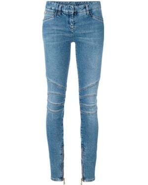 Balmain Skinny Biker Jeans - Blue