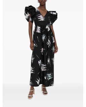 Busayo NYC Robe Feola À Volants - Black