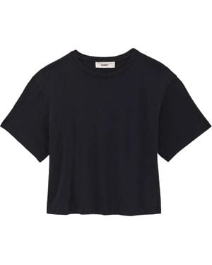 Ba&sh T-Shirt Crop Con Stampa - Blu