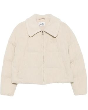 MC2 Saint Barth Sethi Corduroy-Effect Padded Jacket - Natural