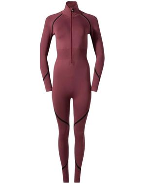 Perfect Moment Seamless Base-Layer Jumpsuit - Red