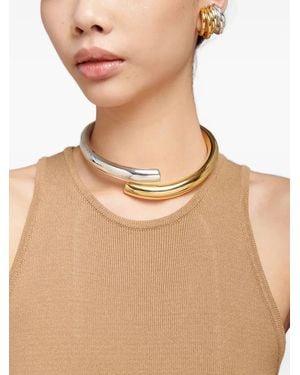 FEDERICA TOSI Tube Hinge Choker Necklace - Natural