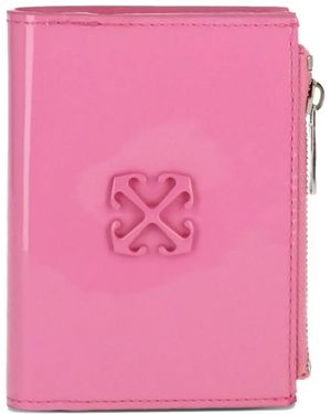 Off-White c/o Virgil Abloh Arrows zip wallet - Rosa