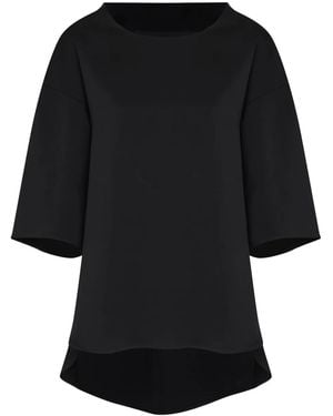 Gloria Coelho Max Short-Sleeve Blouse - Black
