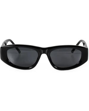 The Attico Maya Geometric-Frame Sunglasses - Black