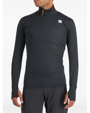 Sportful Zip-Up Performance Top - Black