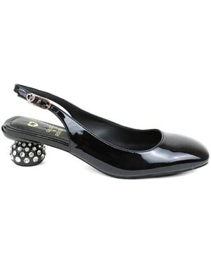 GOLD&ROUGE Joy Slingback Pumps - Black