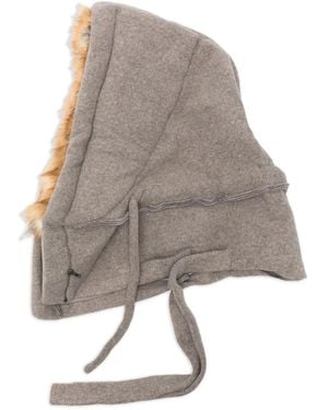 OTTOLINGER Faux-Fur Trimmed Balaclava - White
