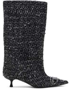 DIESEL 40Mm D-Venus Pointed-Toe Boots - Black