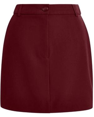 Essentiel Antwerp Midirock mit Knopfleiste - Rot