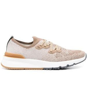 Brunello Cucinelli メッシュパネル スニーカー - ホワイト