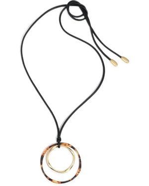 Bimba Y Lola Tortoiseshell-Effect Irregular Hoop Necklace - Metallic