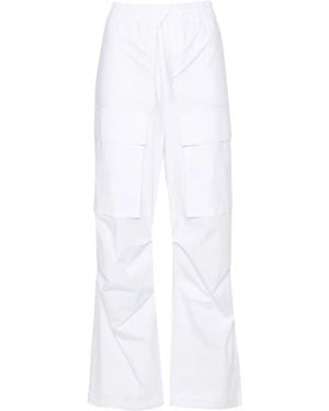 P.A.R.O.S.H. Straight-Leg Cotton Cargo Trouser - White