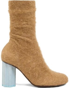 Ami Paris Piano 120Mm Ankle Boots - Brown