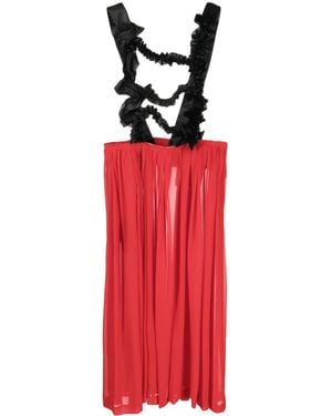 Comme des Garçons Abito Midi Asimmetrico - Rosso