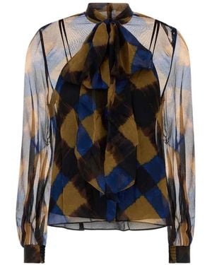 Diane von Furstenberg Blusa Garcele Con Fiocco