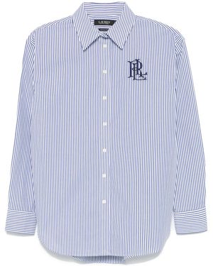 Ralph Lauren Logo-Embroidered Shirt - Blue