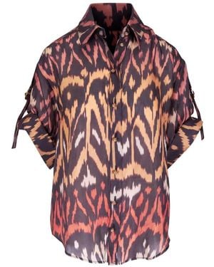 Zimmermann Aster Relaxed Shirt - Red