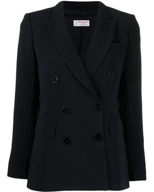 Alberto Biani Peak-Lapel Double-Breasted Blazer - Black
