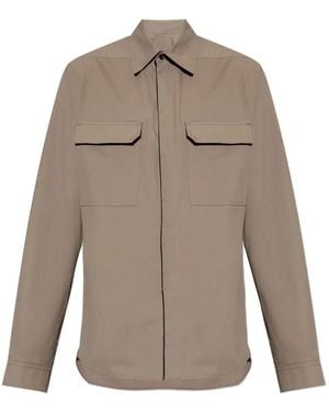 Rick Owens Chest-Pocket Shirt - Natural