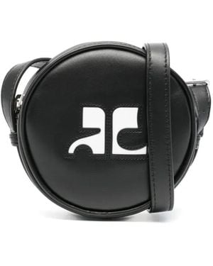 Courreges Small Reedition Circle Bag - Black