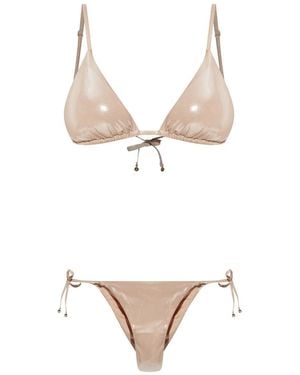Emporio Armani Triangle-Cup Bikini - White