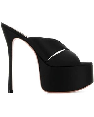 AMINA MUADDI Salma Sandalen 155mm - Schwarz