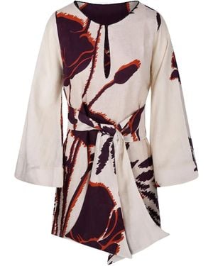 JUAN DE DIOS Nazare Floral-Print Mini Dress - Pink