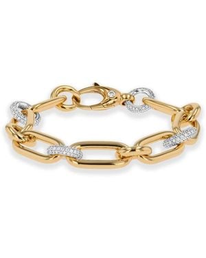 Pragnell Bracelet Havana En Or Jaune Et Blanc 18Ct Pavé De Diamants - Metallic