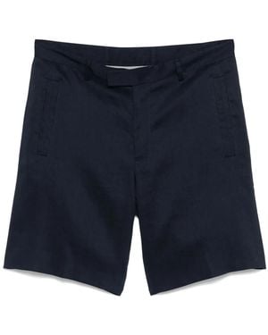 Corneliani Hoch Sitzende Shorts - Blau