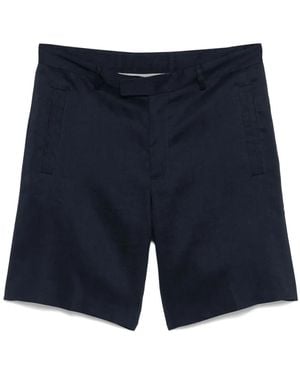 Corneliani High-Waisted Shorts - Blue