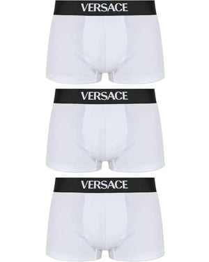 Versace Logo-Band Boxer (Pack Of Three) - White