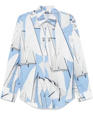 MSGM Sail Race シャツ - ブルー