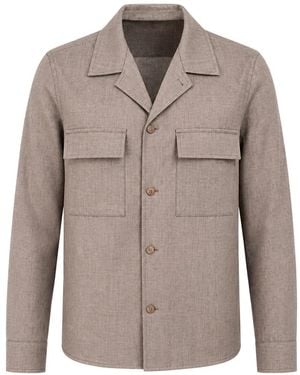 Briglia 1949 Button-Up Pocket-Detail Jacket - Grey