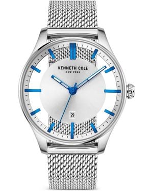 Kenneth Cole Mm Horloge Met Mesh Band - Blauw