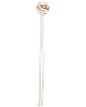 Max Mara Mxamoschea Broche Met Bloemapplicatie - Wit